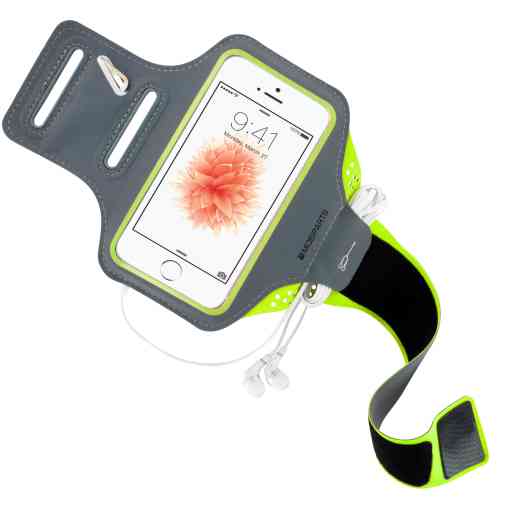 Mobiparts Comfort Fit Sport Armband Apple iPhone 5/5S/SE Neon Green