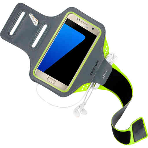 Mobiparts Comfort Fit Sport Armband Samsung Galaxy S7 Neon Green