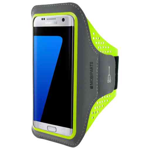 Mobiparts Comfort Fit Sport Armband Samsung Galaxy S7 Edge Neon Green