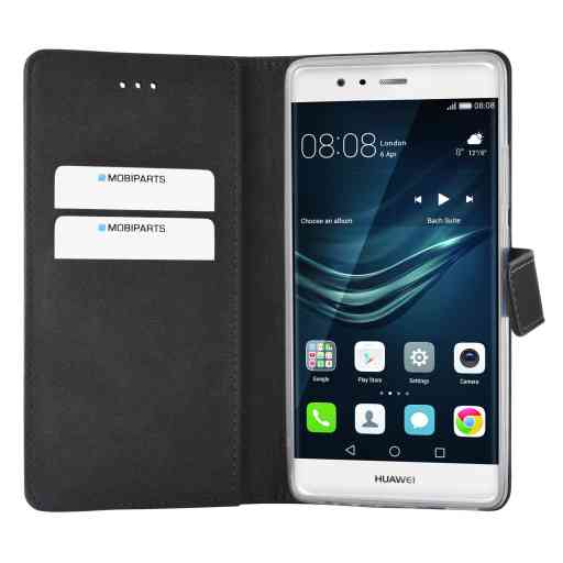 Mobiparts Premium Wallet TPU Case Huawei P9 Black