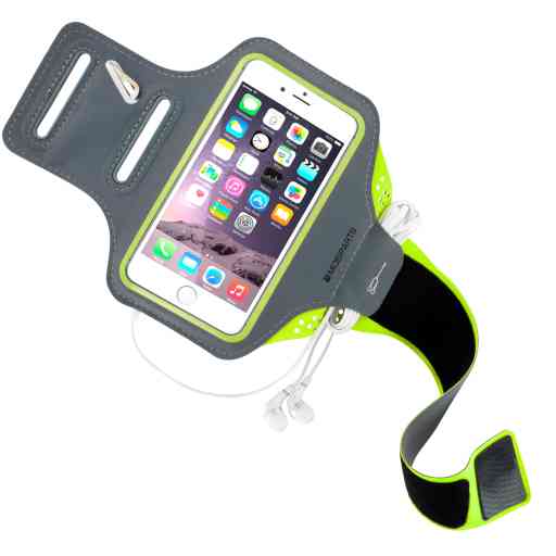 Mobiparts Comfort Fit Sport Armband Apple iPhone 6/6S/7/8/SE (2020/2022) Neon Green