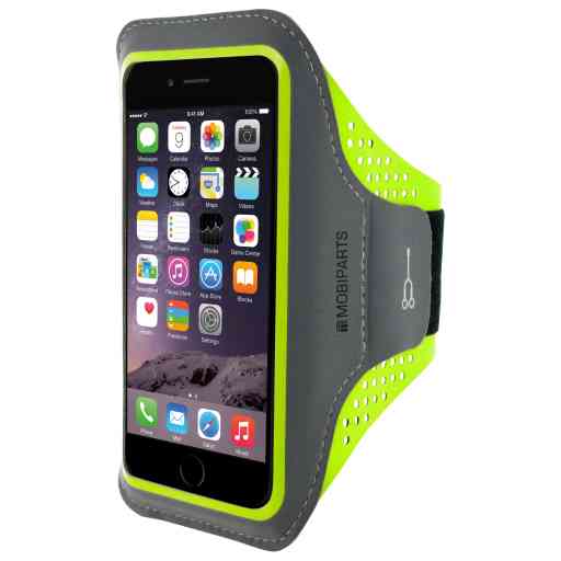 Mobiparts Comfort Fit Sport Armband Size L Neon Green