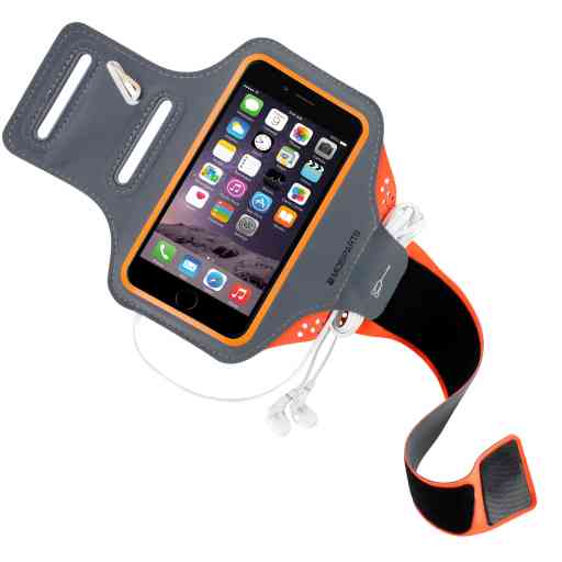 Mobiparts Comfort Fit Sport Armband Apple iPhone 6 Plus/6S Plus/7 Plus/8 Plus Neon Orange