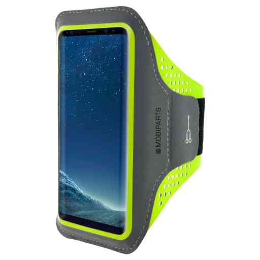 Mobiparts Comfort Fit Sport Armband Samsung Galaxy S8 Neon Green