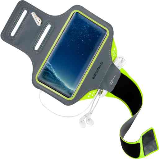 Mobiparts Comfort Fit Sport Armband Samsung Galaxy S8 Neon Green