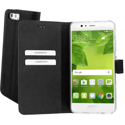 Mobiparts Premium Wallet TPU Case Huawei P10 Plus Black
