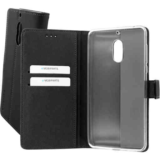 Mobiparts Premium Wallet TPU Case Nokia 6 Black