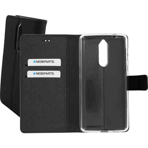 Mobiparts Premium Wallet TPU Case Nokia 8 Black