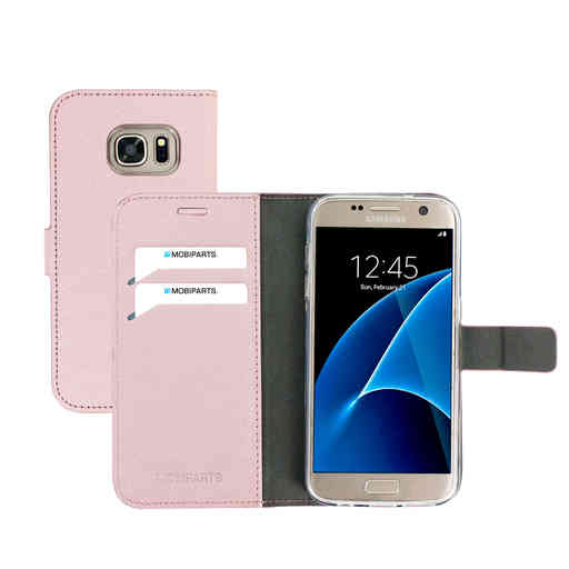 Mobiparts Saffiano Wallet Case Samsung Galaxy S7 Pink