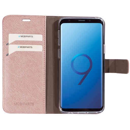 Mobiparts Saffiano Wallet Case Samsung Galaxy S9 Pink