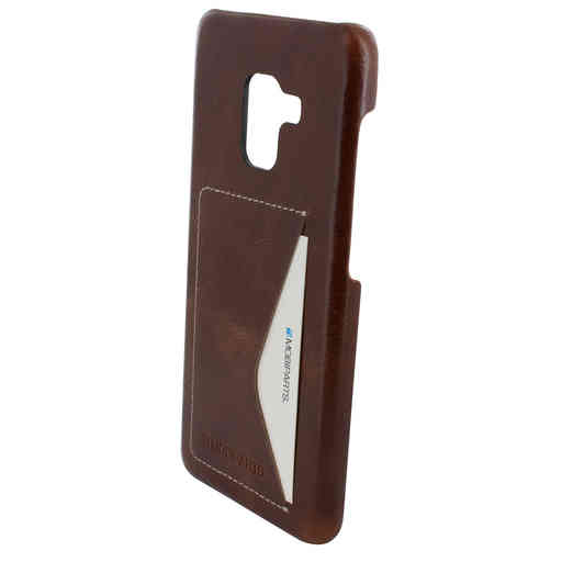 Mobiparts Excellent Backcover Samsung Galaxy A8 (2018) Oaked Cognac