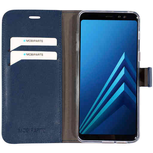 Mobiparts Classic Wallet Case Samsung Galaxy A8 (2018) Blue