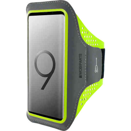 Mobiparts Comfort Fit Sport Armband Samsung Galaxy S9 Plus Neon Green