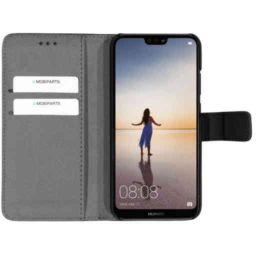 Mobiparts 2 in 1 Premium Wallet Case Huawei P20 Lite Black