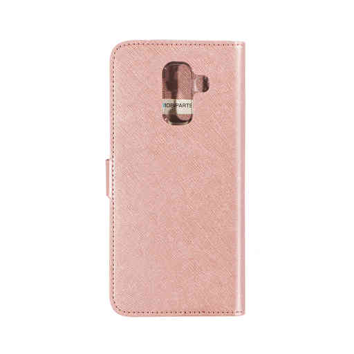 Mobiparts Saffiano Wallet Case Samsung Galaxy A6 Plus (2018) Pink