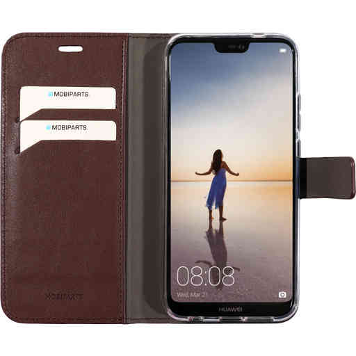Mobiparts Classic Wallet Case Huawei P20 Lite Brown