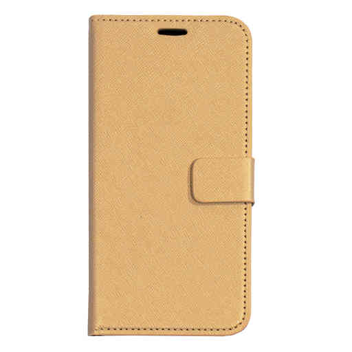 Mobiparts Saffiano Wallet Case Samsung Galaxy S8 Gold