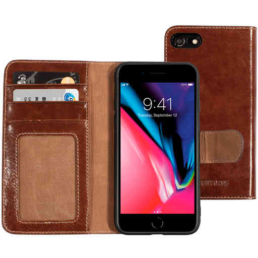 Mobiparts Excellent Wallet Case 2.0 Apple iPhone 7/8/SE(2020/2022) Oaked Cognac
