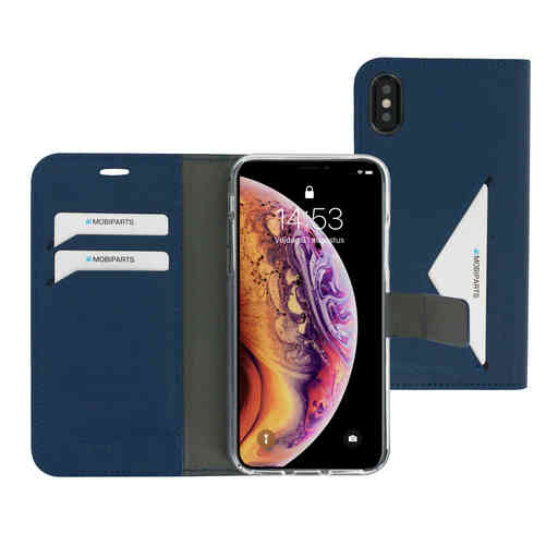 Mobiparts Classic Wallet Case Apple iPhone X/XS Blue