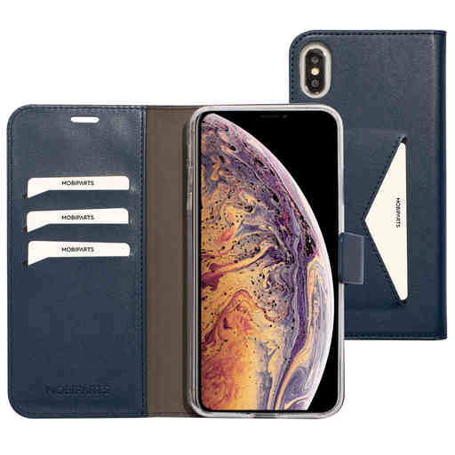 Mobiparts Classic Wallet Case Apple iPhone XS Max Blue
