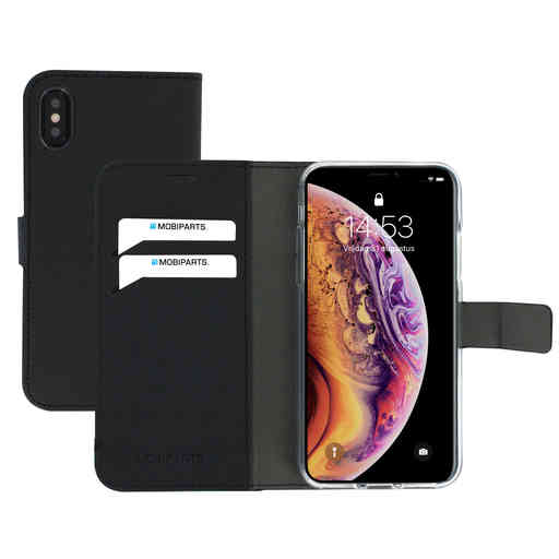 Mobiparts Saffiano Wallet Case Apple iPhone X/XS Black