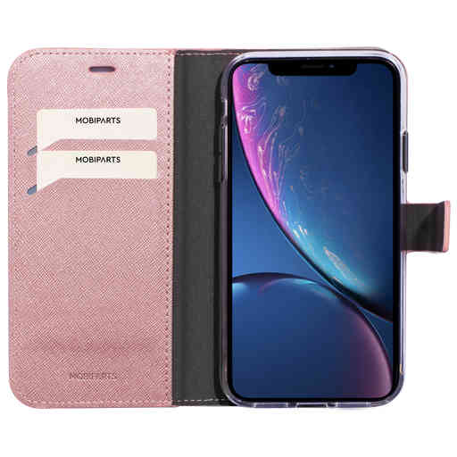 Mobiparts Saffiano Wallet Case Apple iPhone XR Pink