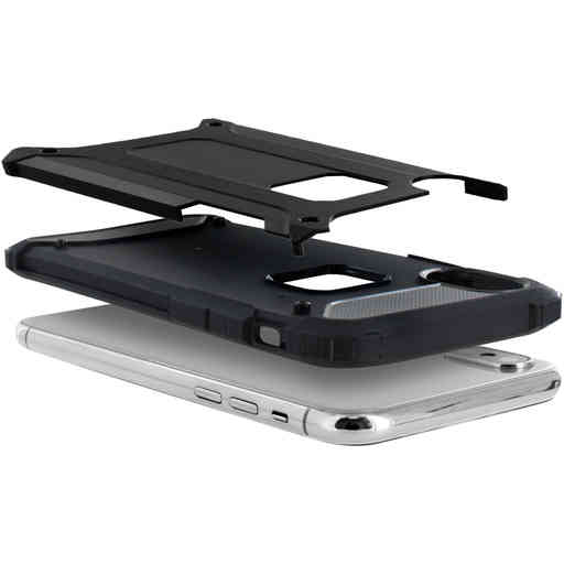 Mobiparts Rugged Shield Case Apple iPhone X/XS Black (Bulk)