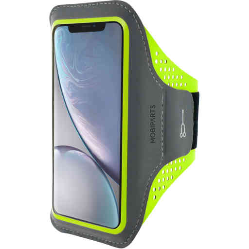 Mobiparts Comfort Fit Sport Armband Apple iPhone XR Neon Green