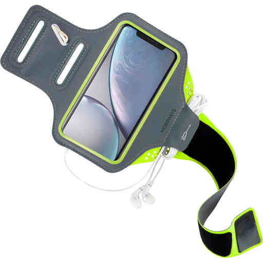 Mobiparts Comfort Fit Sport Armband Apple iPhone XR Neon Green