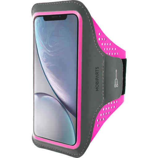 Mobiparts Comfort Fit Sport Armband Apple iPhone XR Neon Pink