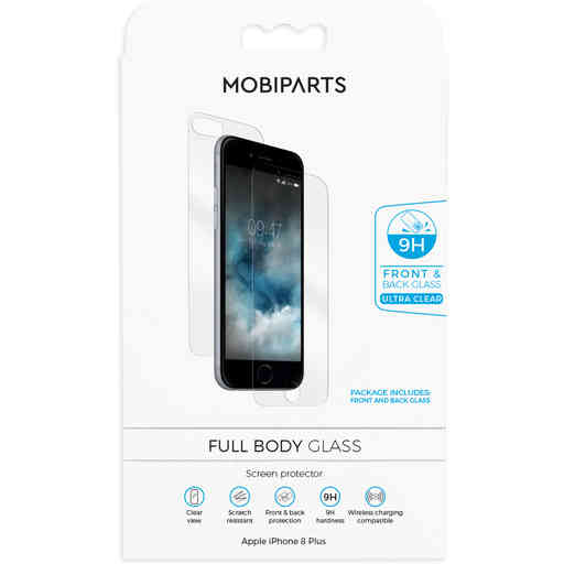 Mobiparts Full Body Glass Screen Protector Apple iPhone 8 Plus