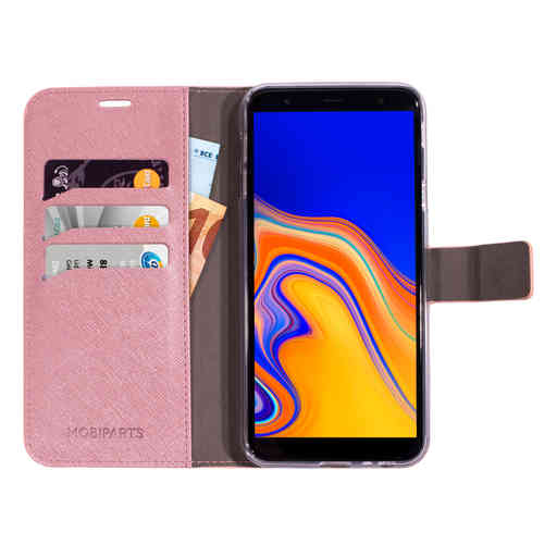 Mobiparts Saffiano Wallet Case Samsung Galaxy J4 Plus (2018) Pink
