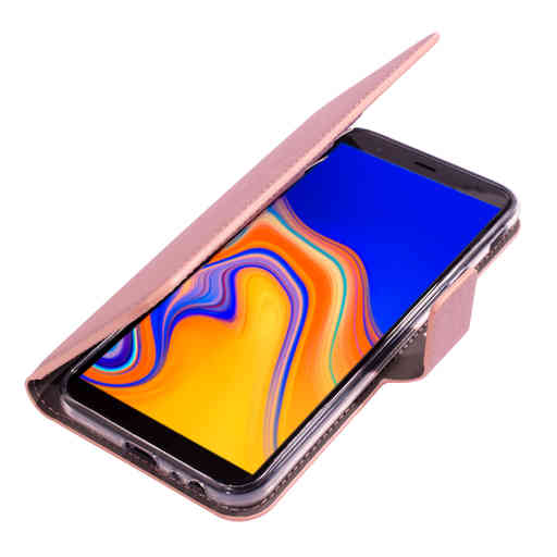 Mobiparts Saffiano Wallet Case Samsung Galaxy J4 Plus (2018) Pink