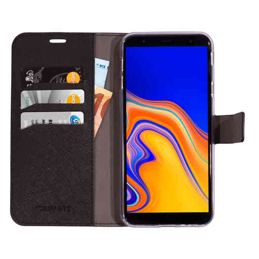 Mobiparts Saffiano Wallet Case Samsung Galaxy J4 Plus (2018) Black