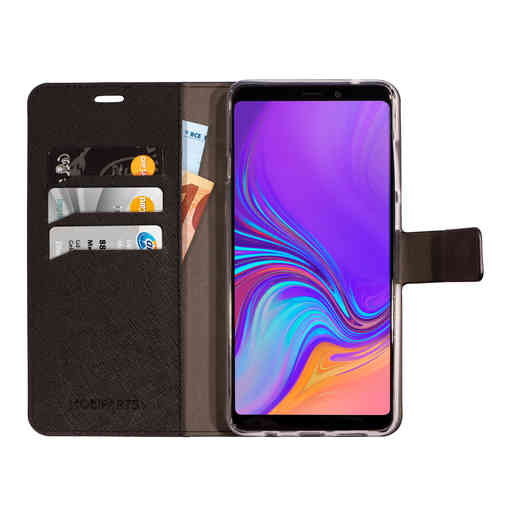 Mobiparts Saffiano Wallet Case Samsung Galaxy A9 (2018) Black
