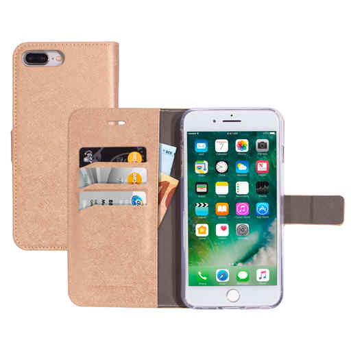 Mobiparts Saffiano Wallet Case Apple iPhone 7 Plus/8 Plus Copper