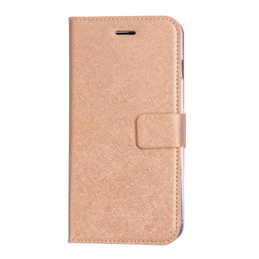 Mobiparts Saffiano Wallet Case Apple iPhone 7 Plus/8 Plus Copper