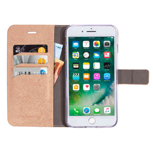 Mobiparts Saffiano Wallet Case Apple iPhone 7 Plus/8 Plus Copper