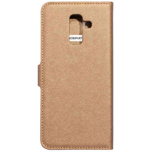 Mobiparts Saffiano Wallet Case Samsung Galaxy A6 Plus (2018) Copper