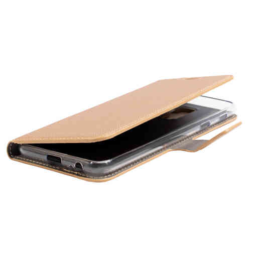 Mobiparts Saffiano Wallet Case Samsung Galaxy A6 Plus (2018) Copper