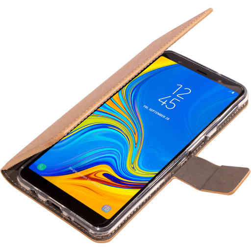 Mobiparts Saffiano Wallet Case Samsung Galaxy A7 (2018) Copper