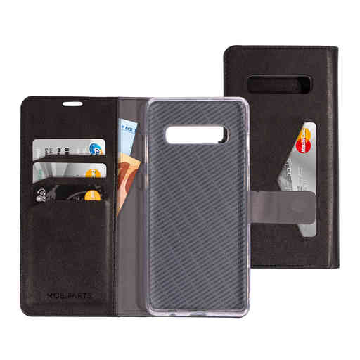 Mobiparts Classic Wallet Case Samsung Galaxy S10 Plus Black