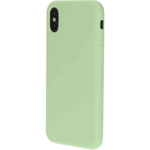 Mobiparts Silicone Cover Apple iPhone X/XS Pistache Green