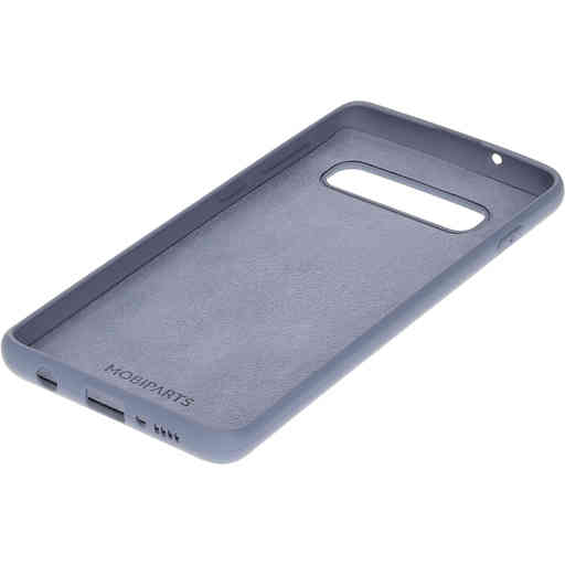Mobiparts Silicone Cover Samsung Galaxy S10 Royal Grey