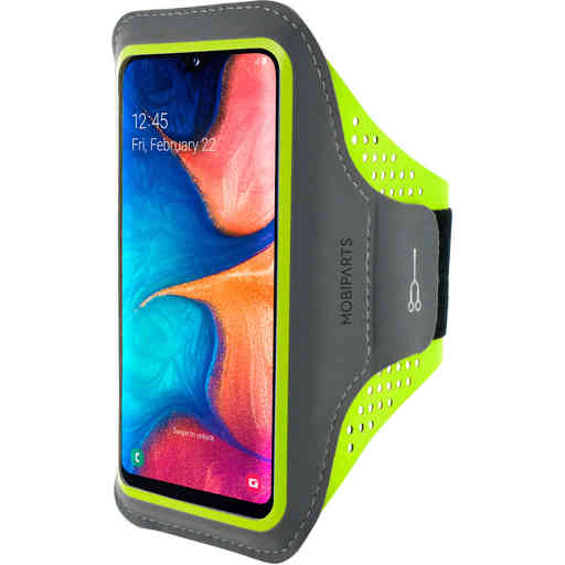 Mobiparts Comfort Fit Sport Armband Samsung Galaxy A20e (2019) Neon Green