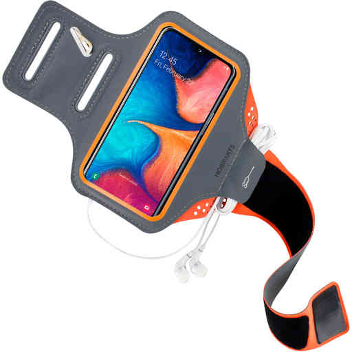 Mobiparts Comfort Fit Sport Armband Samsung Galaxy A20e (2019) Neon Orange