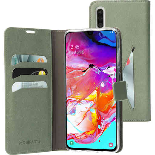 Mobiparts Classic Wallet Case Samsung Galaxy A70 Stone Green