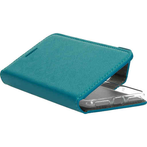 Mobiparts Saffiano Wallet Case Apple iPhone 7/8/SE (2020/2022) Turquoise